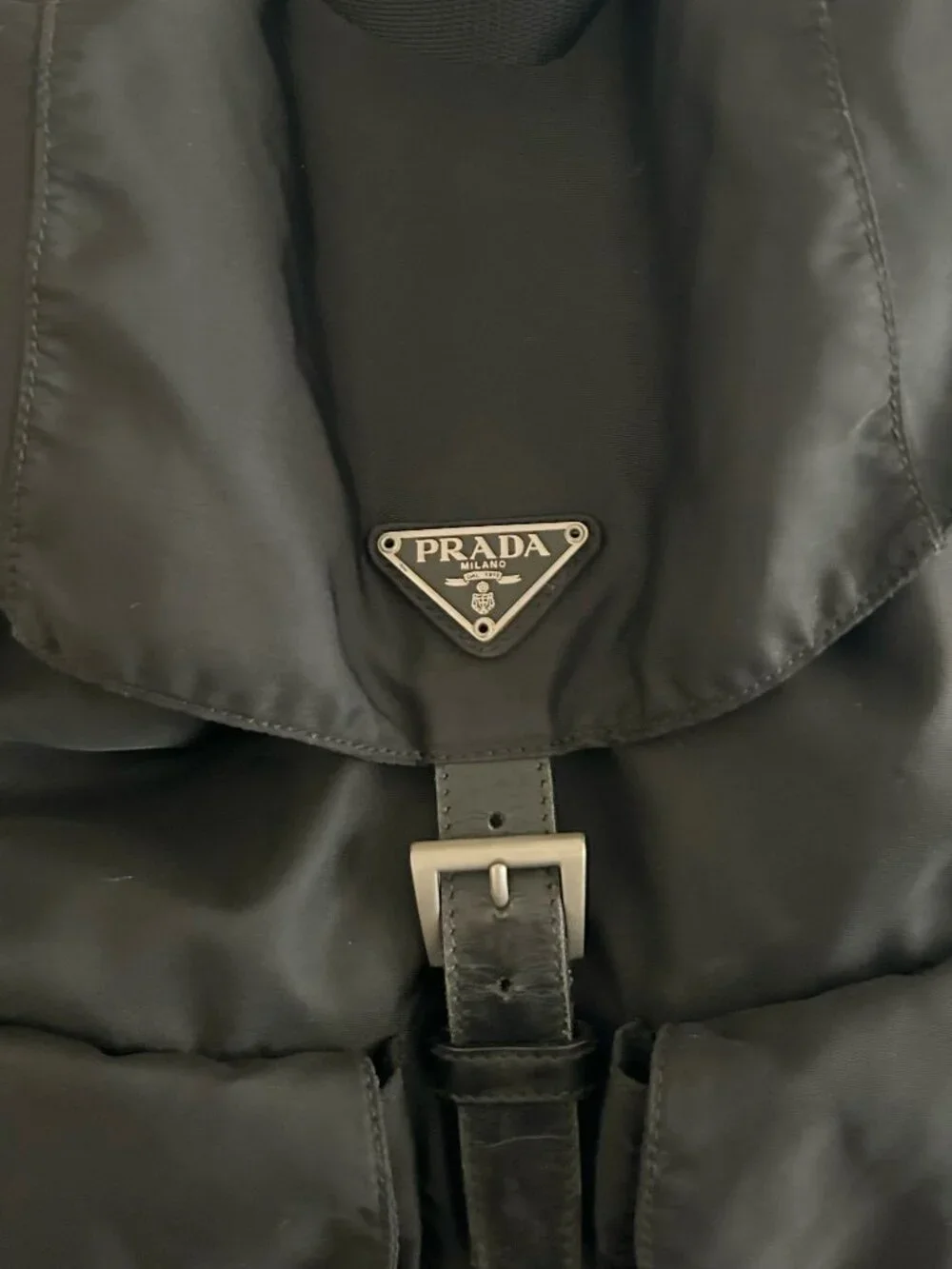 Prada Black Nylon backpack